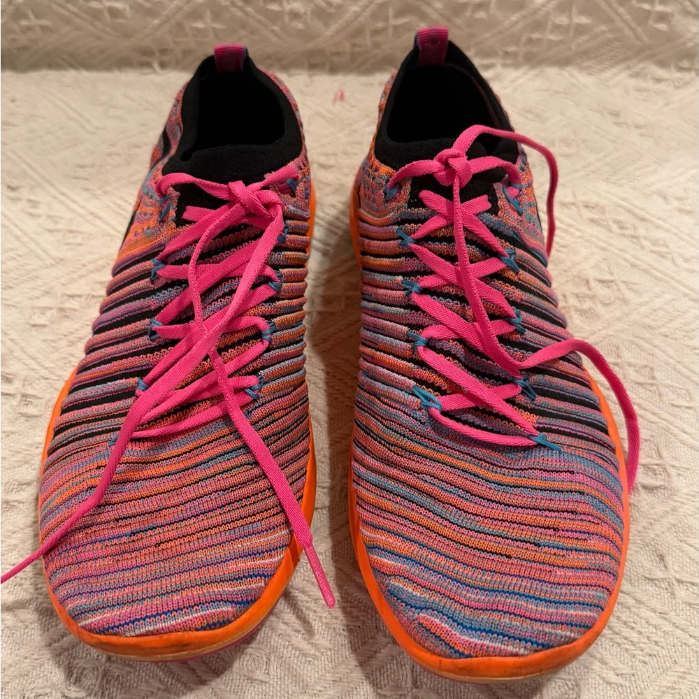 Nike Women's Pink and Orange Athletic Shoes